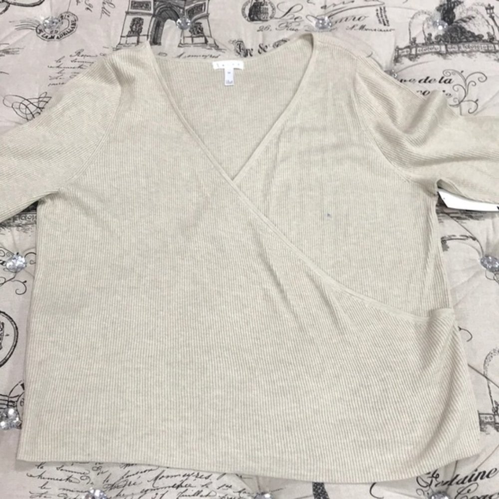 Leith Rib Wrap Sweater - Picture 6 of 6
